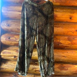 Vintage Velvet Wide Leg Pants